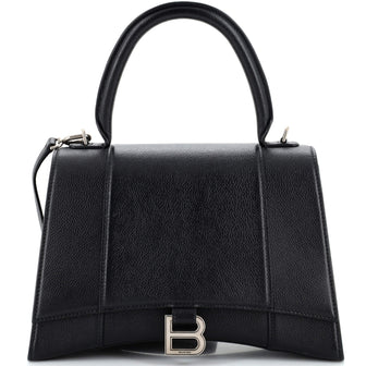 Balenciaga Hourglass Top Handle Bag Leather Medium