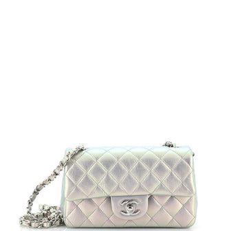 Chanel Classic Single Flap Bag Quilted Metallic Lambskin Mini