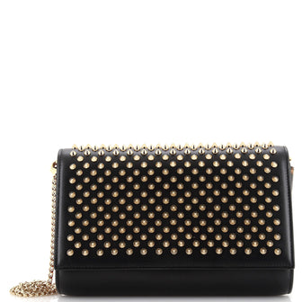 Christian Louboutin Paloma Clutch Spiked Leather