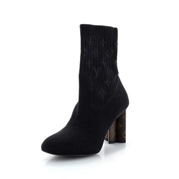 Louis Vuitton Women's Silhouette Ankle Boots Stretch Fabric