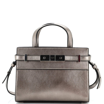 Saint Laurent Manhattan Shoulder Bag Leather Mini