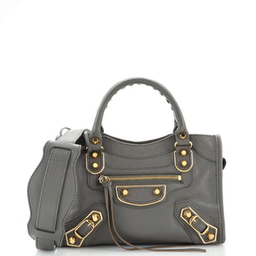 Balenciaga City Classic Metallic Edge Bag Leather Mini