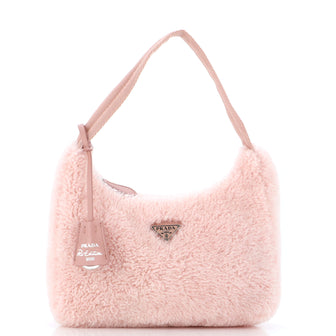 Prada Re-Edition 2000 Hobo Shearling Mini