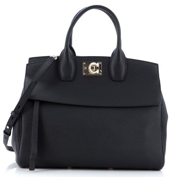 Salvatore Ferragamo Studio Satchel Leather Medium