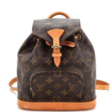 Louis Vuitton Vintage Montsouris Backpack Monogram Canvas PM