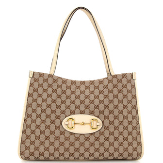 Gucci Horsebit 1955 Tote GG Canvas Medium