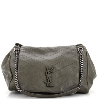Saint Laurent Nolita Satchel Matelasse Chevron Leather Medium