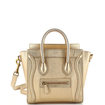 Celine Luggage Bag Grainy Leather Nano