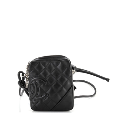 Chanel Cambon Crossbody Bag Quilted Leather Small