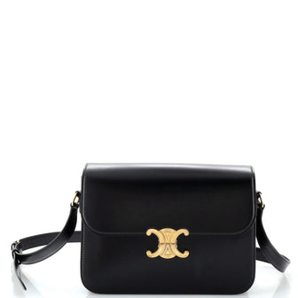 Celine Triomphe Shoulder Bag Smooth Calfskin Medium