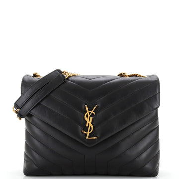 Saint Laurent Loulou Shoulder Bag Matelasse Chevron Leather Medium