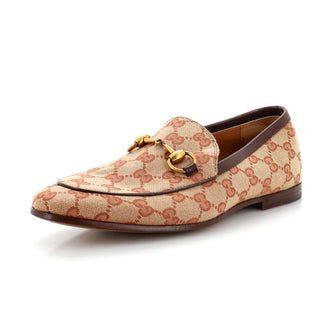 Gucci Men's Jordaan Loafers GG Canvas