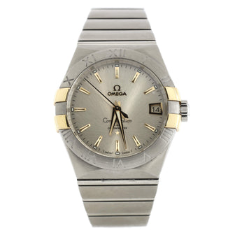 Omega Constellation Co-Axial Chronometer Automatic Watch Stainless Steel with Yellow Gold 38
