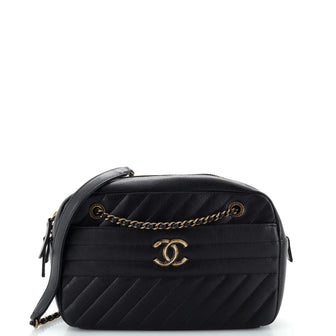 Chanel Camera Bag Diagonal Quilted Goatskin Small