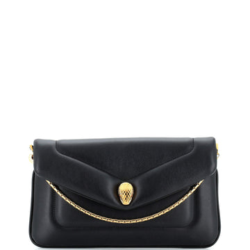 Bvlgari Serpenti Reverse Envelope Pouch Leather