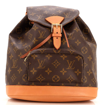 Louis Vuitton Vintage Montsouris Backpack Monogram Canvas MM