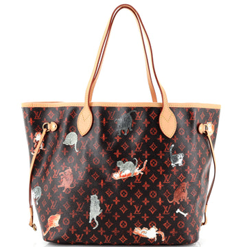 Louis Vuitton Neverfull NM Tote Limited Edition Grace Coddington Catogram Canvas MM