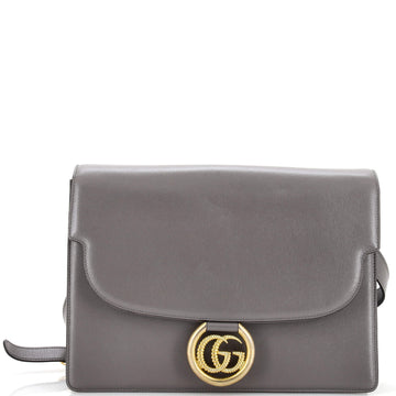 Gucci GG Ring Shoulder Bag Leather Medium