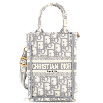 Christian Dior Book Tote Phone Bag Oblique Canvas Mini