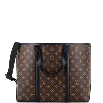 Louis Vuitton Weekend Tote Macassar Monogram Canvas PM