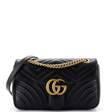 Gucci GG Marmont Flap Bag Matelasse Leather Small