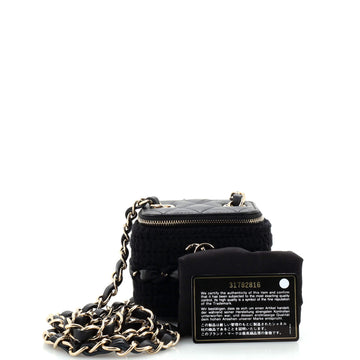 Chanel Classic Vanity Case with Chain Crochet and Quilted Lambskin Mini
