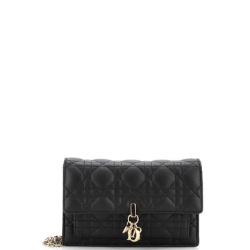 Christian Dior Miss Dior Charms Chain Pouch Cannage Quilt Lambskin