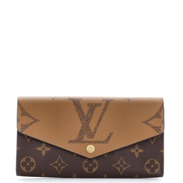 Louis Vuitton Sarah Wallet NM Reverse Monogram Giant and Monogram Canvas