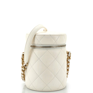 Chanel Side Note Vanity Case Quilted Lambskin Small