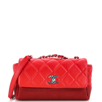 Chanel Bi Coco Flap Bag Quilted Lambskin with Caviar Small