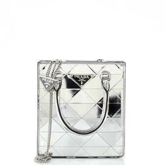 Prada Triangle Tote Spazzolato Leather Mini