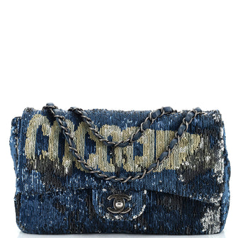 Chanel Coco Cuba Flap Bag Sequins Medium