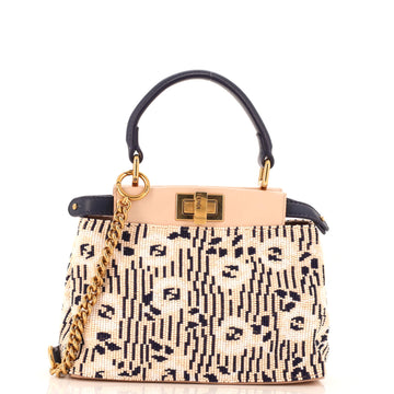Fendi Peekaboo Bag Beaded Leather Mini