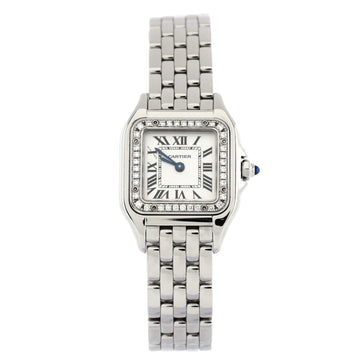 Cartier Panthere de Cartier Quartz Watch Stainless Steel with Diamond Bezel 22