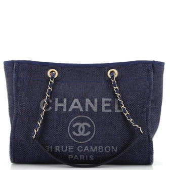 Chanel Deauville Tote Raffia Medium