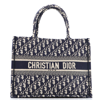 Christian Dior Book Tote Oblique Canvas Medium