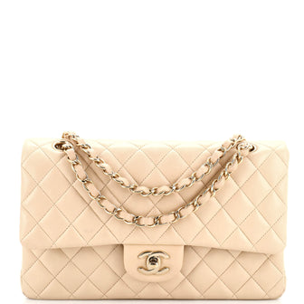 Chanel Classic Double Flap Bag Quilted Lambskin Medium