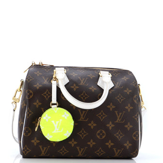 Louis Vuitton Speedy Bandouliere Bag LV Match Monogram Canvas 25