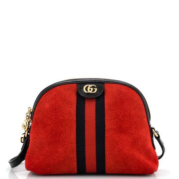 Gucci Ophidia Dome Shoulder Bag Suede Small