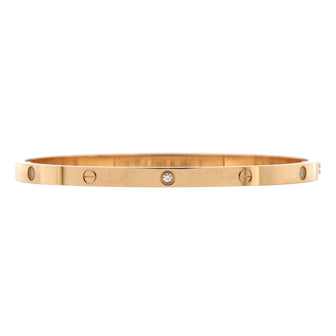 Cartier Love 6 Diamond Bracelet 18K Rose Gold and Diamonds Small