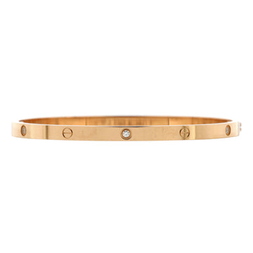 Cartier Love 6 Diamond Bracelet 18K Rose Gold and Diamonds Small