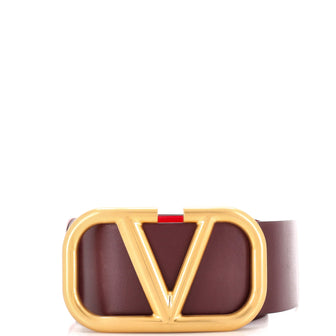 Valentino Garavani VLogo Belt Leather Extra Wide