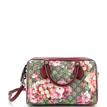 Gucci Convertible Boston Bag Blooms Print GG Coated Canvas Small