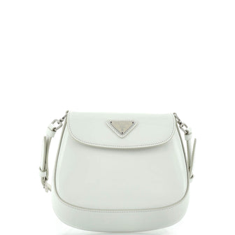 Prada Cleo Flap Shoulder Bag Spazzolato Leather Mini