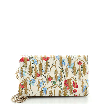 Christian Dior Lady Dior Wallet on Chain Pouch Printed Leather