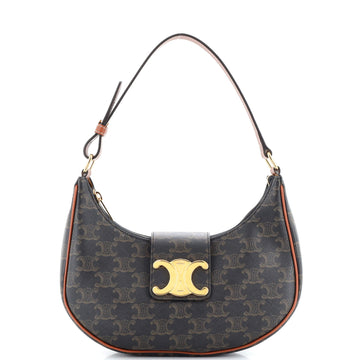 Celine Ava Bag Triomphe Coated Canvas Medium