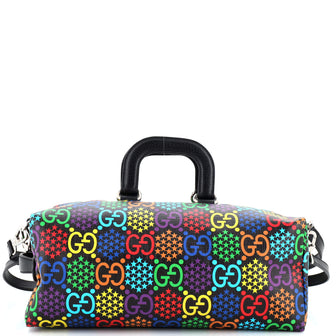 Gucci Convertible Duffle Backpack Psychedelic Print GG Coated Canvas Small