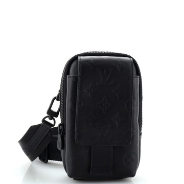 Louis Vuitton Double Phone Pouch NM Monogram Shadow Leather