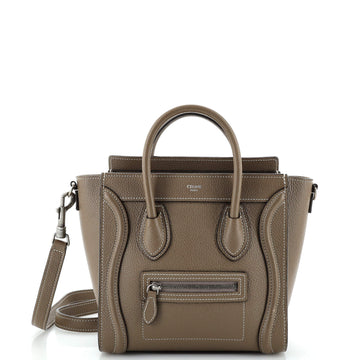 Celine Luggage Bag Grainy Leather Nano