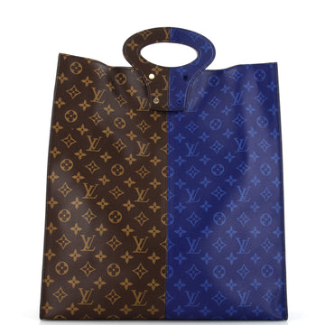 Louis Vuitton North South Tote Limited Edition Monogram Pacific Split Canvas
